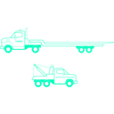 download Tow Trucks clipart image with 135 hue color