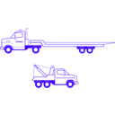 download Tow Trucks clipart image with 225 hue color