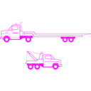 download Tow Trucks clipart image with 270 hue color
