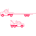 download Tow Trucks clipart image with 315 hue color