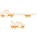 download Tow Trucks clipart image with 0 hue color