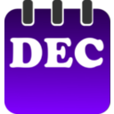 download December clipart image with 270 hue color