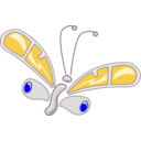 download Butterfly clipart image with 225 hue color