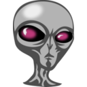download Angry Alien clipart image with 90 hue color