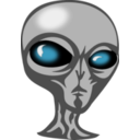download Angry Alien clipart image with 315 hue color