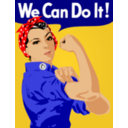 download We Can Do It clipart image with 0 hue color