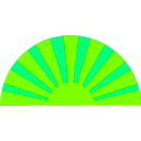 download Sunrise clipart image with 90 hue color