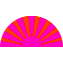 download Sunrise clipart image with 315 hue color