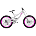 download Down Hill Bike clipart image with 225 hue color