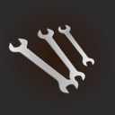 download Spanners Icon clipart image with 180 hue color