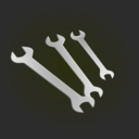 download Spanners Icon clipart image with 225 hue color