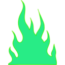download Flames clipart image with 90 hue color