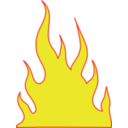 download Flames clipart image with 0 hue color