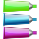 download Color Tubes clipart image with 90 hue color