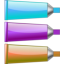 download Color Tubes clipart image with 180 hue color