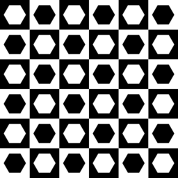 Hexagons In Chessboard