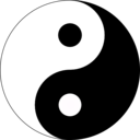 download Basic Yin Yang clipart image with 135 hue color