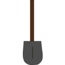 download Shovel clipart image with 0 hue color