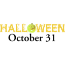 download Halloween Banner clipart image with 45 hue color