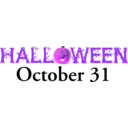 download Halloween Banner clipart image with 270 hue color