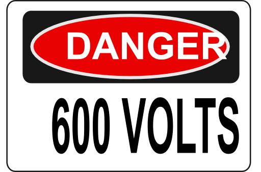 Danger 600 Volts