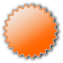 download Basic Starburst Badge clipart image with 0 hue color