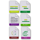 download Bioinformatics Icon Set clipart image with 45 hue color
