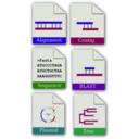 download Bioinformatics Icon Set clipart image with 225 hue color