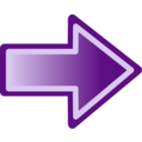 download Purple Arrow Shape clipart image with 0 hue color