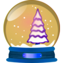 download Snow Globe clipart image with 180 hue color