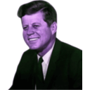 download John Fitzgerald Kennedy 35th President Of The United States clipart image with 270 hue color