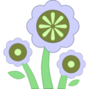 download Blue Flower clipart image with 45 hue color