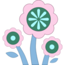 download Blue Flower clipart image with 135 hue color
