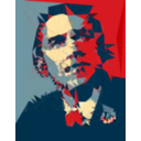 download Obama clipart image with 0 hue color
