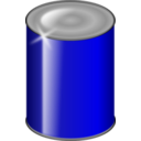 download Yellow Can clipart image with 180 hue color