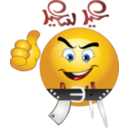 download Butcher Bo7a Smiley Emoticons clipart image with 0 hue color