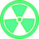 download Radioactive Warning clipart image with 90 hue color