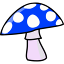 download Mushroom clipart image with 225 hue color
