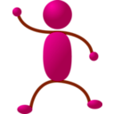 download Stickman 01 clipart image with 135 hue color