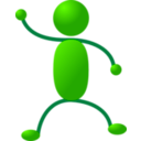 download Stickman 01 clipart image with 270 hue color