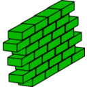 download Red Brick Wall clipart image with 90 hue color