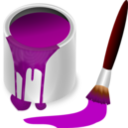 download Color Bucket Purple clipart image with 0 hue color