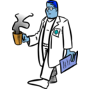 download Doctor clipart image with 180 hue color