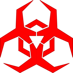 Malware Hazard Symbol Red