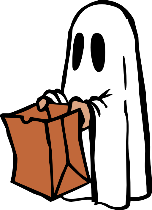 Ghost With Bag Colour