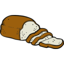 download Loaf Of Bread clipart image with 0 hue color