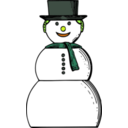 download Snow Woman clipart image with 45 hue color