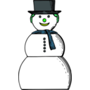 download Snow Woman clipart image with 90 hue color