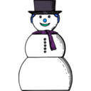 download Snow Woman clipart image with 180 hue color
