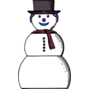 download Snow Woman clipart image with 225 hue color